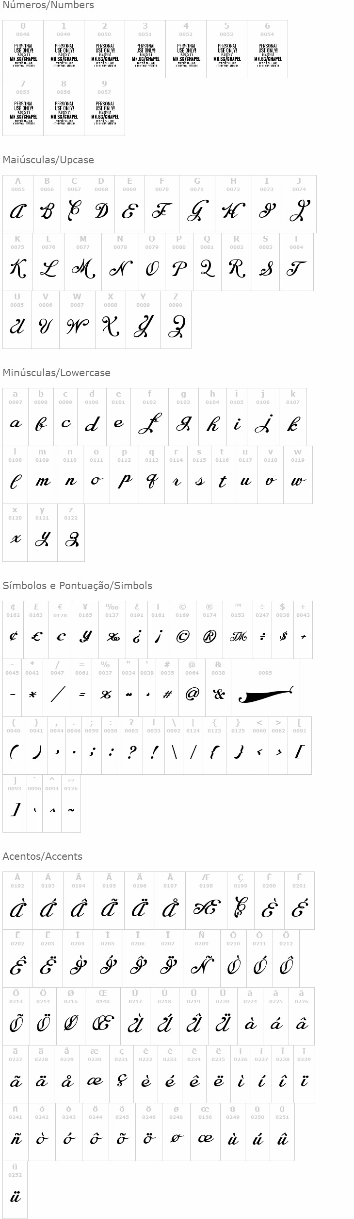 Chapel Script