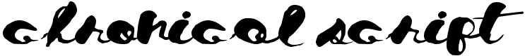 Chronical Script Fonte | Visualizar