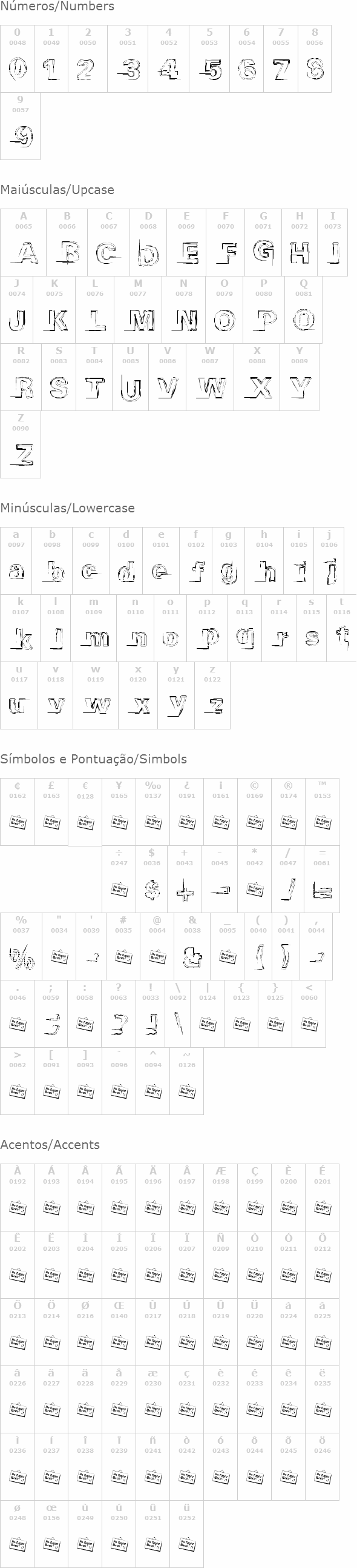 Distopia Black Outlines