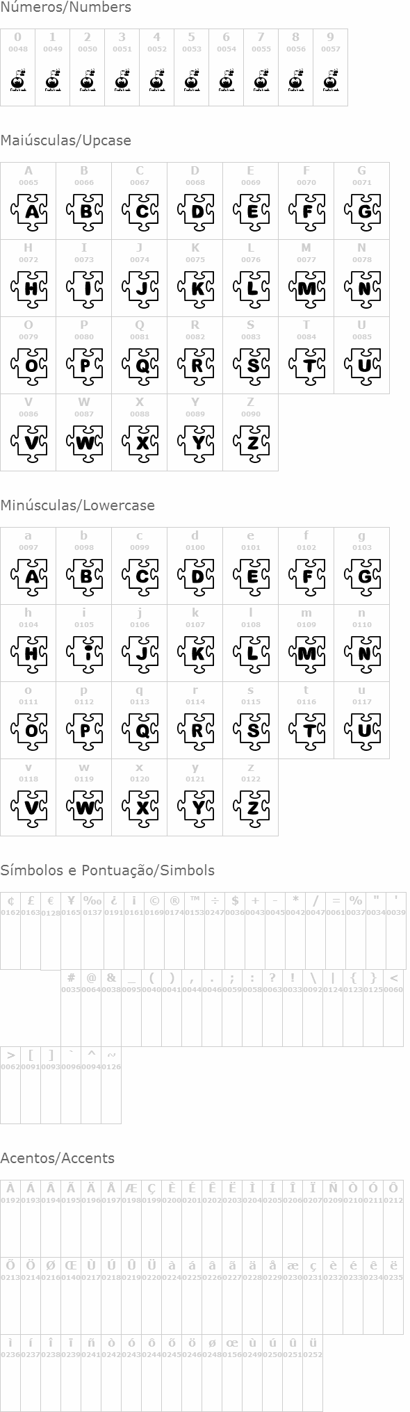 Fonts Bomb Jigsaw