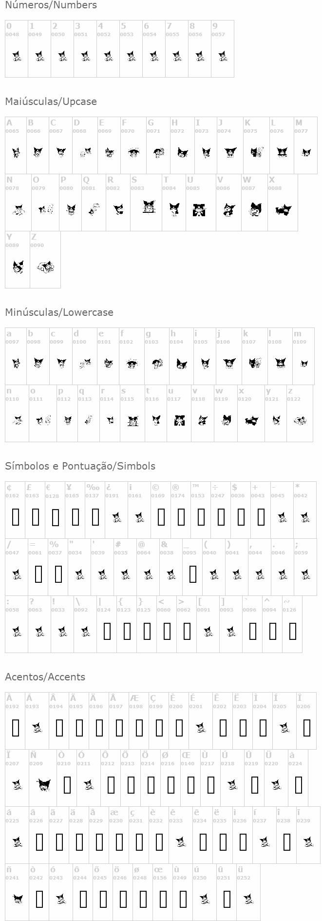 Kuromi Dingbats
