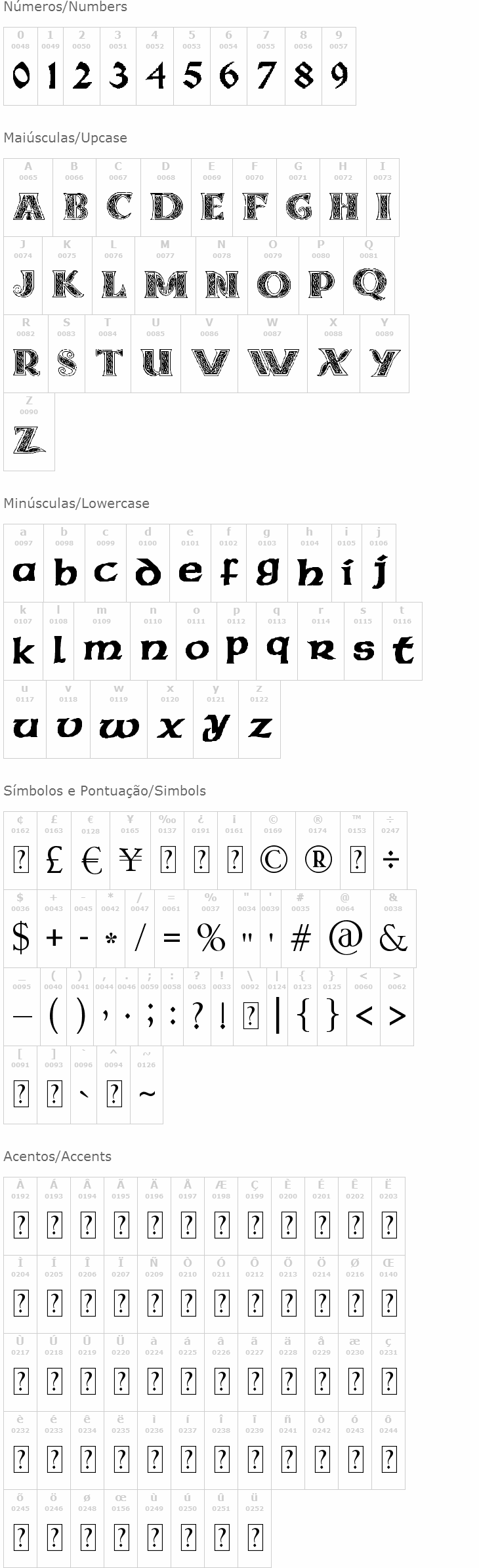 Pauls Celtic Font 3