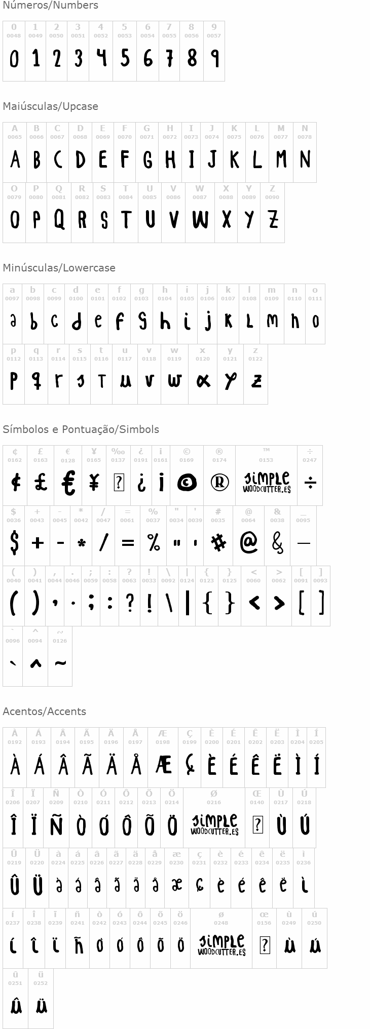 Woodcutter Simple Font